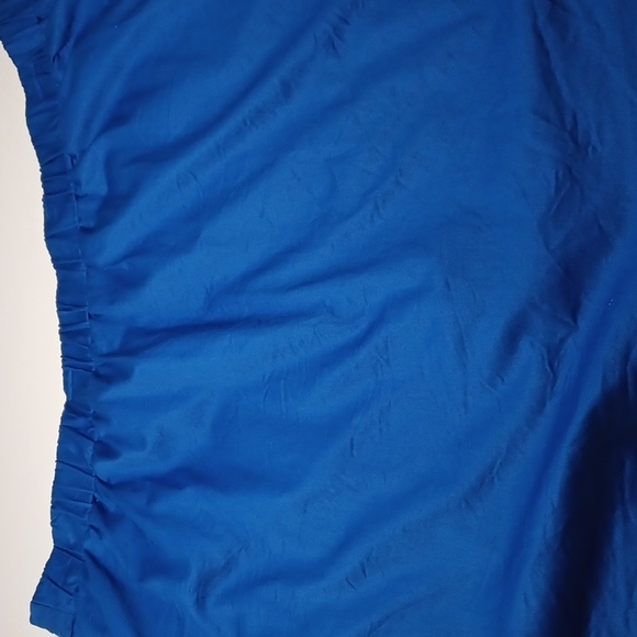 Susan Graver skort blue plus size 2X. Pull on waist and long shorts under - Picture 4 of 9